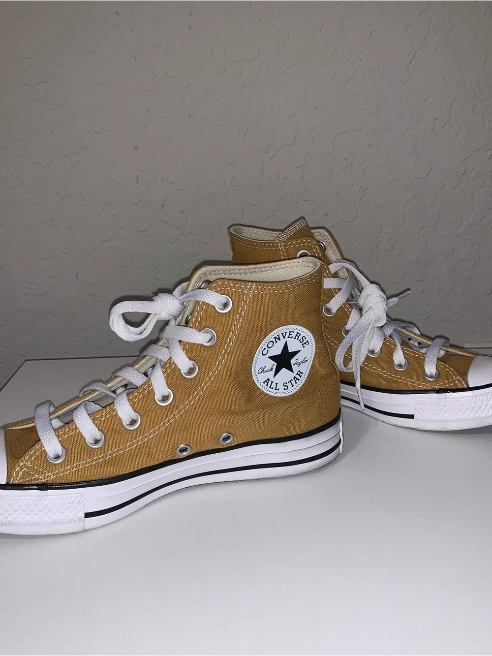 Converse Chuck Taylor All Star High Top Sneakers in Mustard Yellow